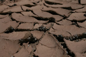 gespleten grond door de droogte | Death Valley National Park